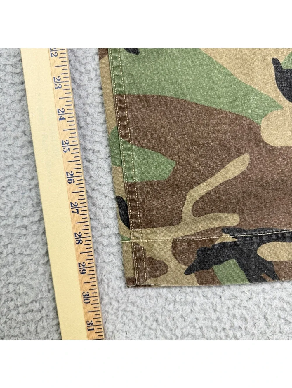 Polo Ralph Lauren Military Surplus Utility Cargo Pants Green Camo Distress 31x30